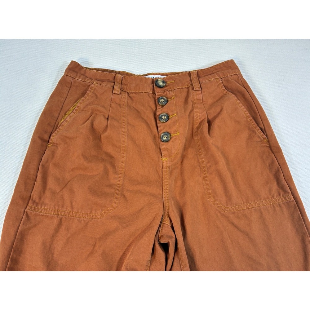 Velvet Heart Malik Women's High Rise Wide Leg Crop Button Fly Pants Size 28 - Picture 4 of 10